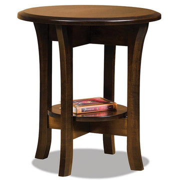 Ensenada Amish Round End Table - Charleston Amish Furniture