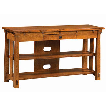 Manitoba Open Amish TV Stand - Charleston Amish Furniture