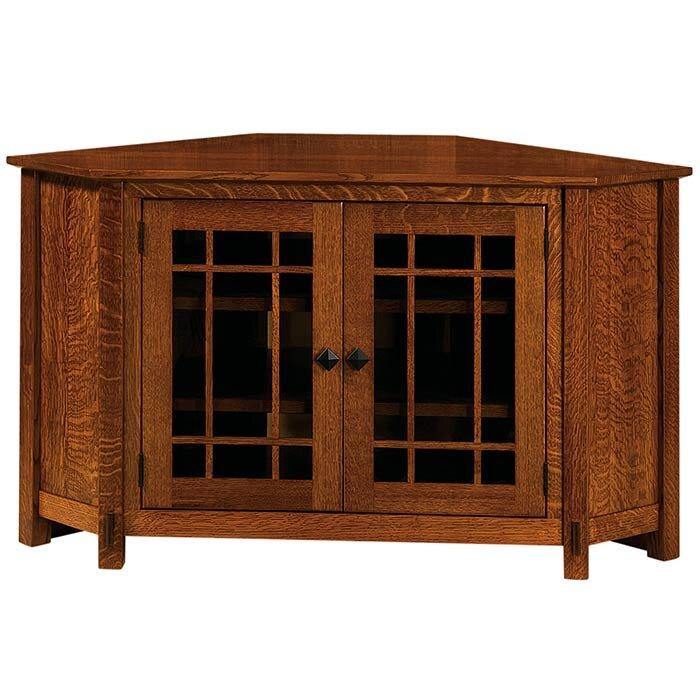 McCoy Corner Amish TV Stand - Charleston Amish Furniture