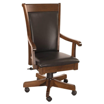 Acadia Amish Desk Chair - Charleston Amish Furniture