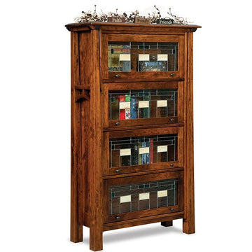 Artesa Amish Barrister Bookcase - Charleston Amish Furniture