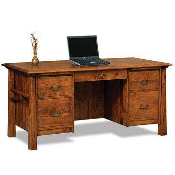 Home Office Bentley Partners Desk from DutchCrafters Amish Furniture