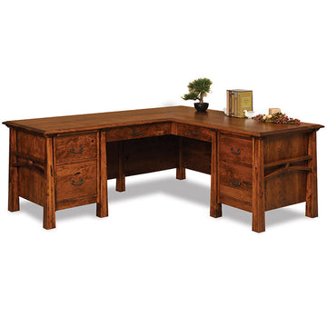 Artesa Amish L-Desk - Charleston Amish Furniture