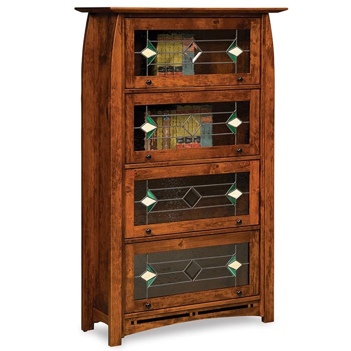 Boulder Creek Amish Barrister Bookcase - Charleston Amish Furniture