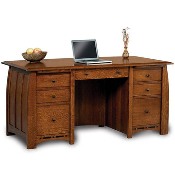 Boulder Creek Amish Executive Desk - Charleston Amish Furniture