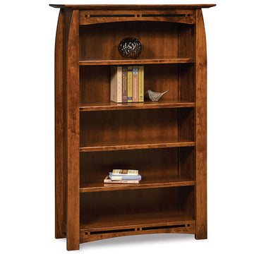 Boulder Creek Medium Amish Bookcase - Charleston Amish Furniture