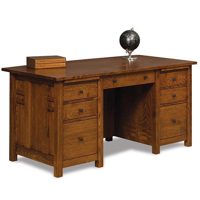 Kascade Amish Executive Desk - Charleston Amish Furniture