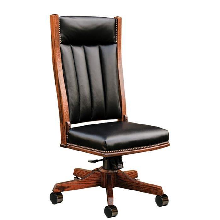 Mission Amish Side Desk Chair - Charleston Amish Furniture