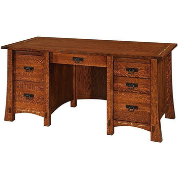 Morgan Solid Wood Amish Desk - Charleston Amish Furniture