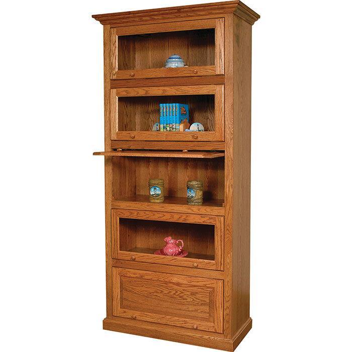 Traditional Amish Barrister Bookcase - Charleston Amish Furniture