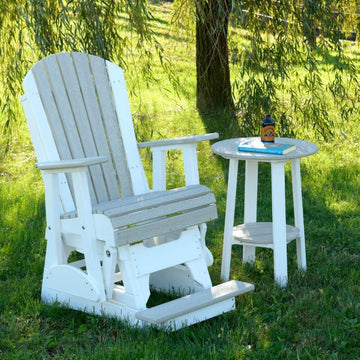 Amish 2' Poly Adirondack Balcony Glider Chair - Charleston Amish Furniture