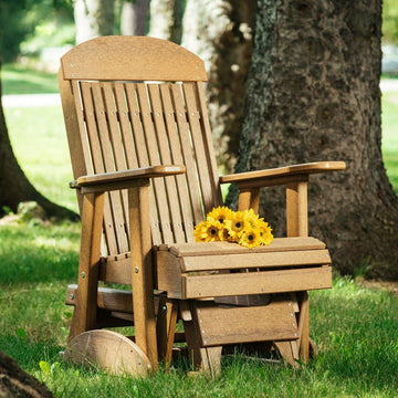 Amish 2' Poly Classic Outdoor Glider Chair - Charleston Amish Furniture