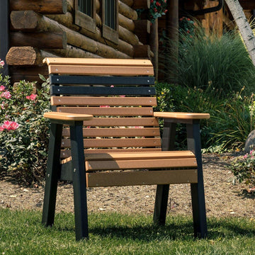 Amish 2' Poly Outdoor Plain Bench - Charleston Amish Furniture