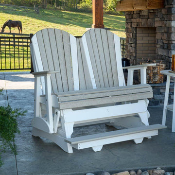 Poly Caribbean Rocking Footrest from DutchCrafters Amish Furniture