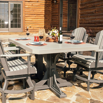 Amish 4' Poly x 6' Rectangular Outdoor Table - Charleston Amish Furniture