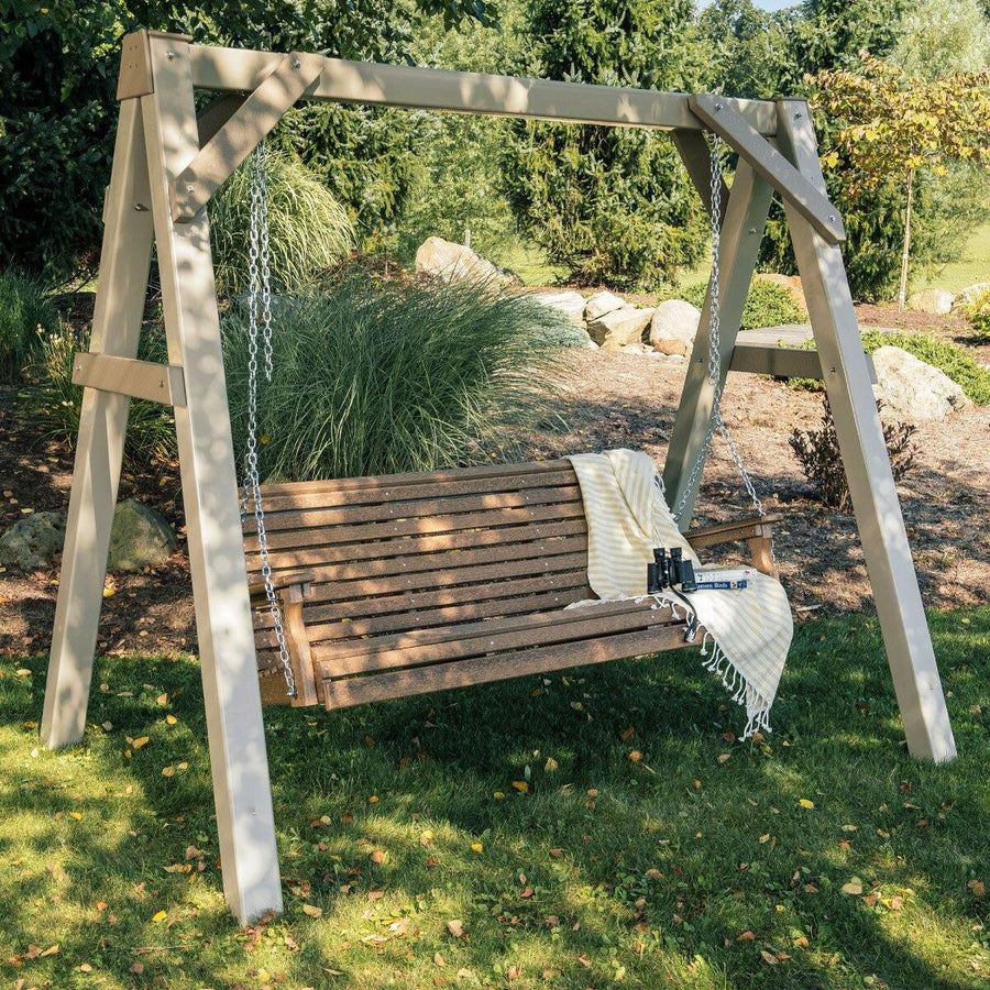 Amish A-Frame Vinyl Swing Stand - Charleston Amish Furniture