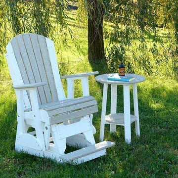 Amish Poly Adirondack Balcony Glider - Charleston Amish Furniture