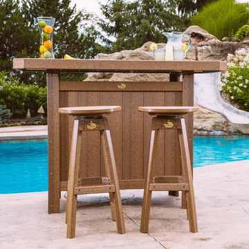 Amish Poly Outdoor Barstool - Charleston Amish Furniture