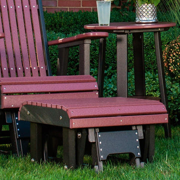 Amish Outdoor Poly Glider Footrest - Charleston Amish Furniture