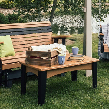 Amish Outdoor Island Coffee Table - Charleston Amish Furniture