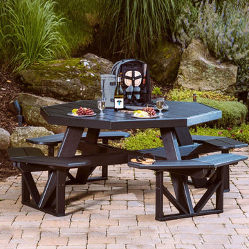 Amish Poly Octagon Picnic Table - Charleston Amish Furniture