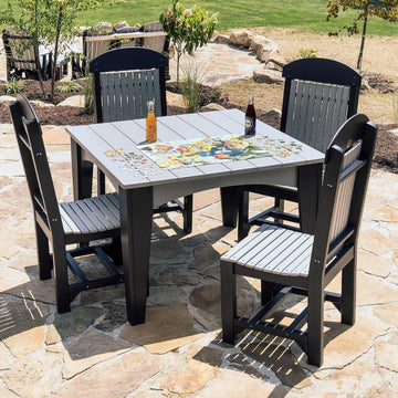 Regular Amish Outdoor Poly Chair - Charleston Amish Furniture