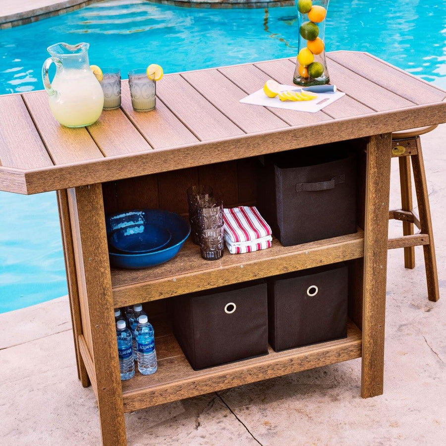 Amish Poly Outdoor Serving Bar - Charleston Amish Furniture