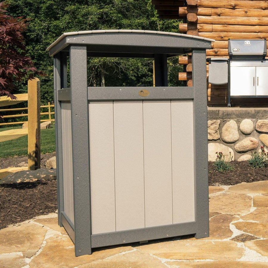 Amish Poly Outdoor Trash Can - Charleston Amish Furniture