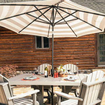 Amish Aluminum Outdoor Table Umbrella - Charleston Amish Furniture