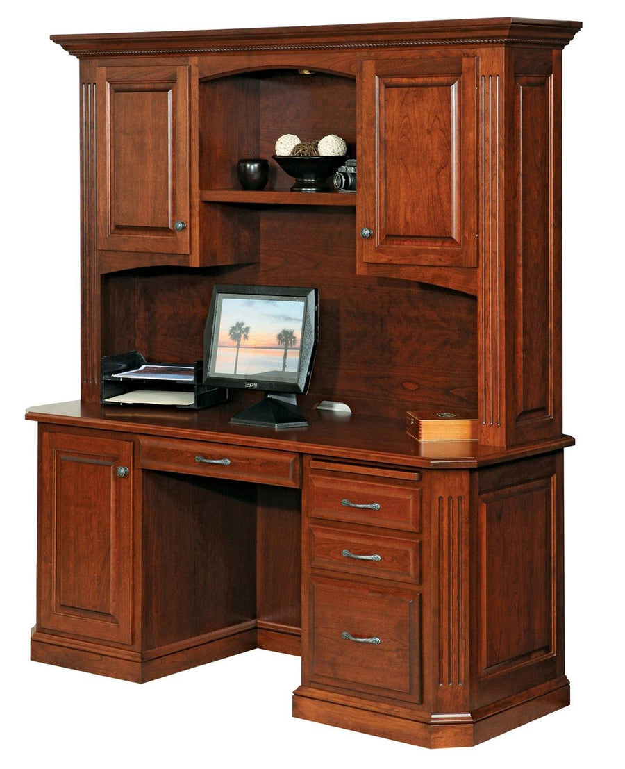 Buckingham Amish Desk & Hutch - Charleston Amish Furniture