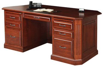 Buckingham Amish Executive Desk - Charleston Amish Furniture