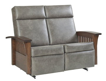 Amish Glide & Recline Loveseat - Charleston Amish Furniture