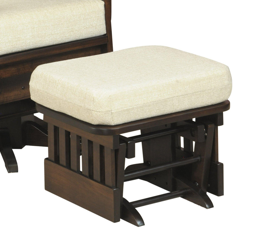 Amish Deluxe Glider Ottoman - Charleston Amish Furniture