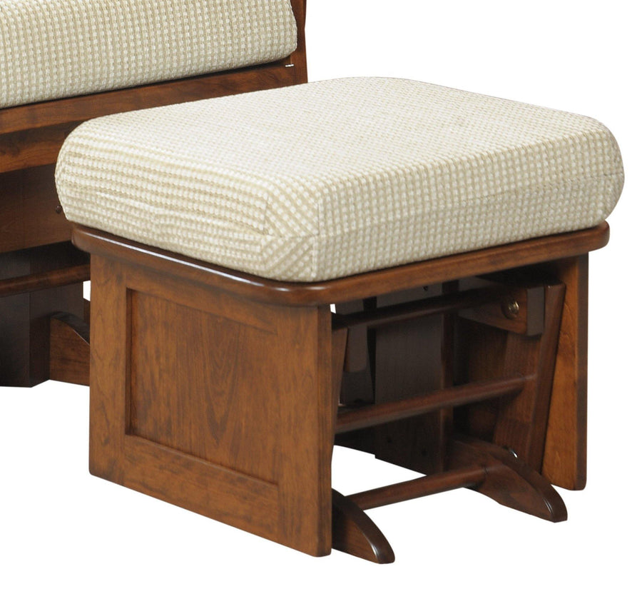 Amish Deluxe Mission Glider Ottoman - Charleston Amish Furniture