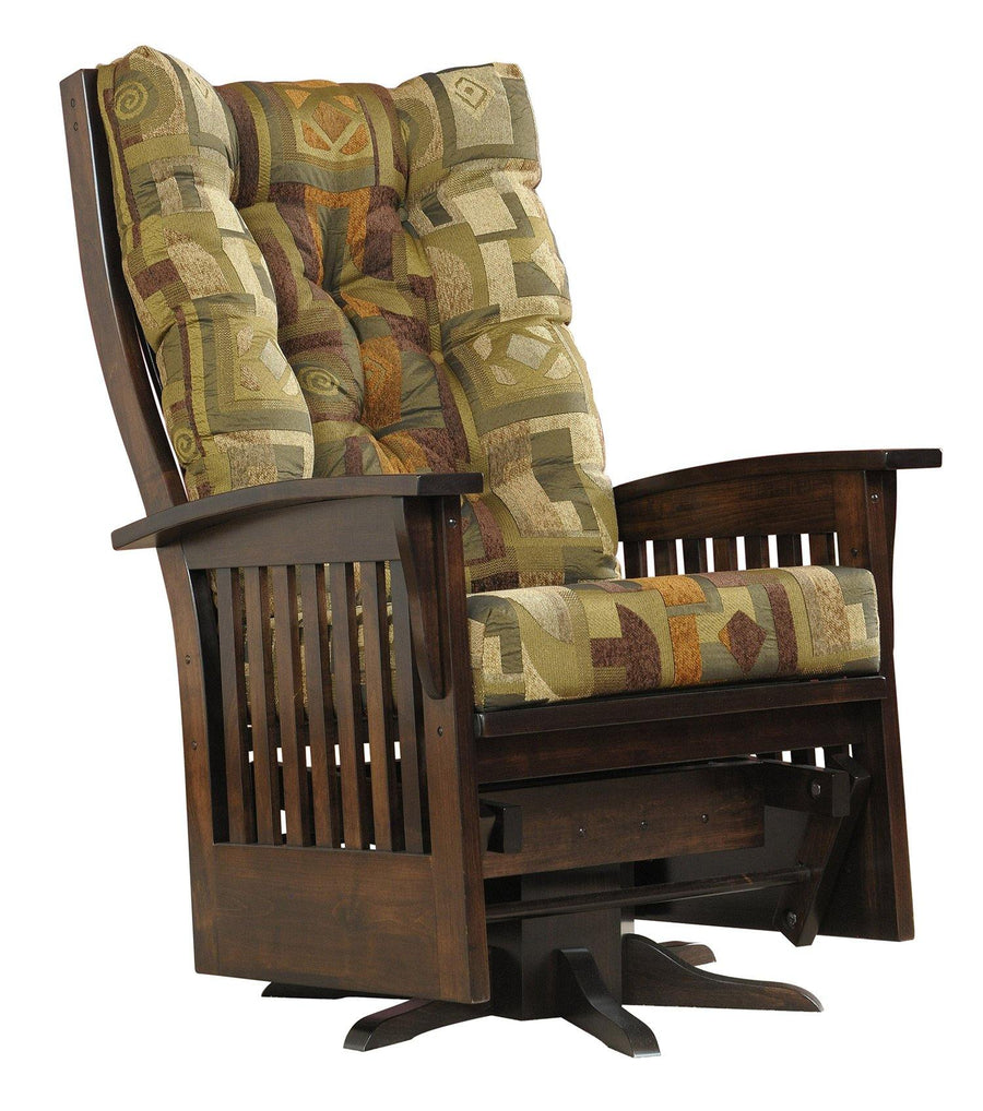 Amish Jumbo Deluxe Swivel Glider - Charleston Amish Furniture