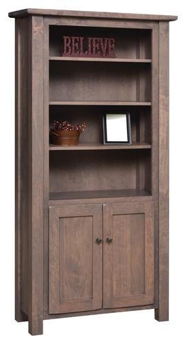 Barn Floor Amish Bookcase - Charleston Amish Furniture