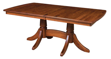 Baytown Amish Double Pedestal Table - Charleston Amish Furniture