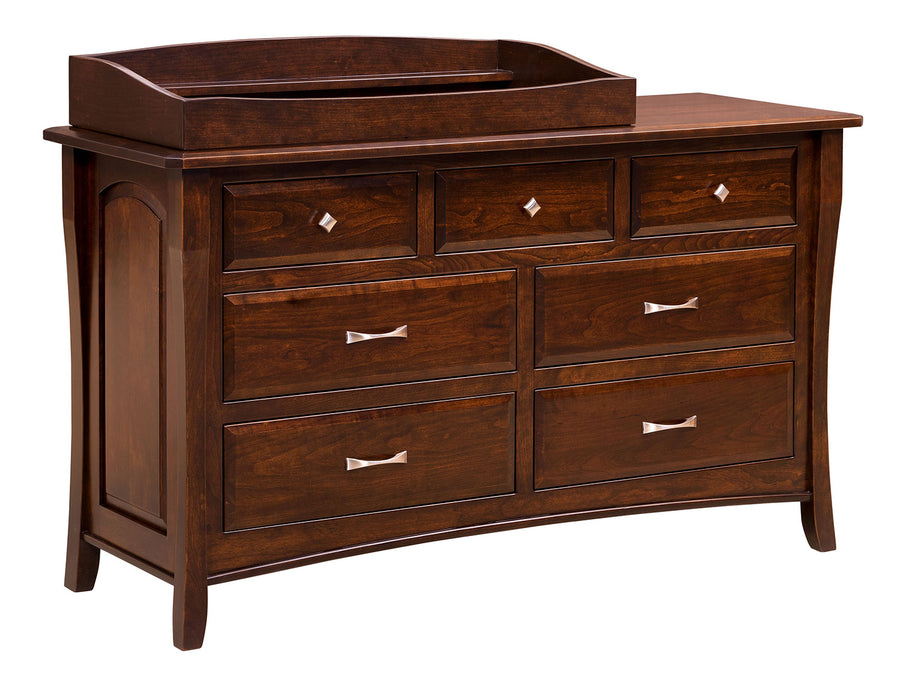 Berkley 7-Drawer Amish Dresser with Box Top - Charleston Amish Furniture