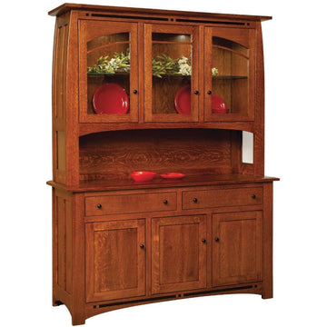 Boulder Creek Amish 3-Door Hutch - Charleston Amish Furniture