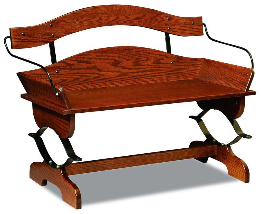 Buckboard Amish Bench - Charleston Amish Furniture