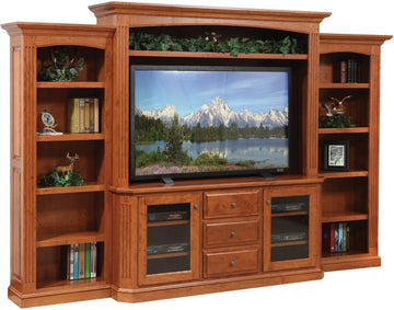 Buckingham Amish Entertainment Center - Charleston Amish Furniture