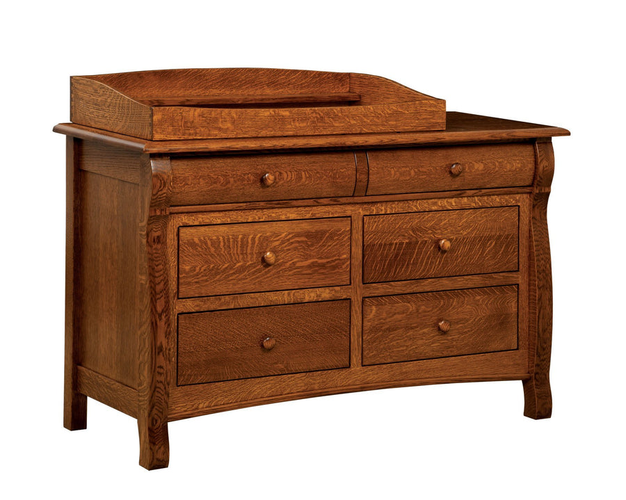 Castlebury Amish 6-Drawer Dresser with Box Top - Charleston Amish Furniture