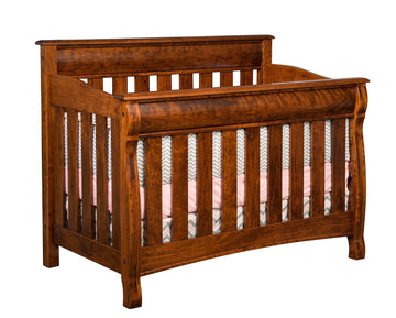 Castlebury Amish Solid Wood Crib - Charleston Amish Furniture