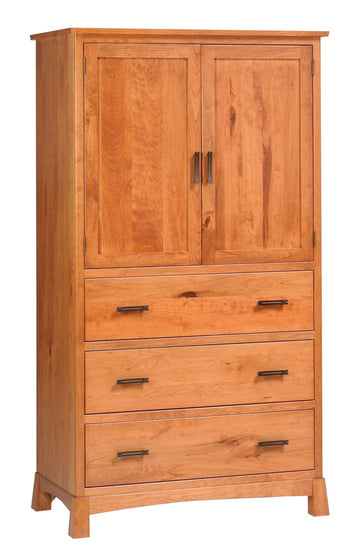 Catalina Solid Wood Amish Armoire - Charleston Amish Furniture