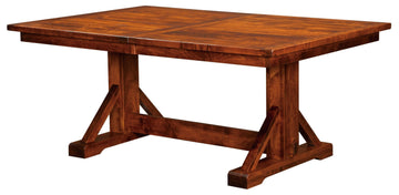 Chesapeake Amish Trestle Table - Charleston Amish Furniture
