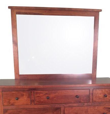Amish Classic Shaker Mule Dresser Mirror - Charleston Amish Furniture