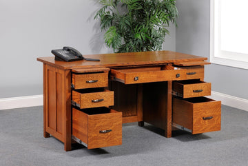 Coventry Amish Executive Desk - Charleston Amish Furniture