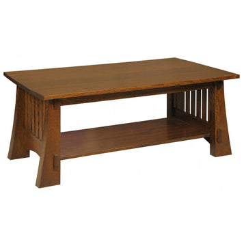 Amish Craftsman Mission Coffee Table - Charleston Amish Furniture