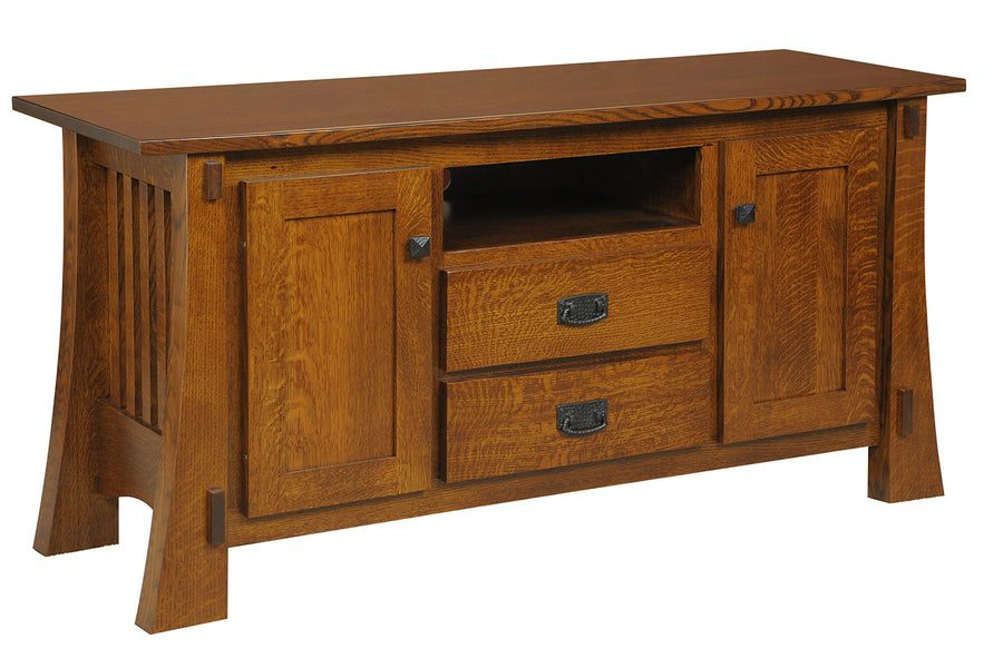 Craftsman Mission Amish TV Stand - Charleston Amish Furniture