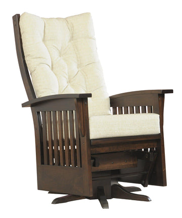 Amish Deluxe Swivel Glider - Charleston Amish Furniture